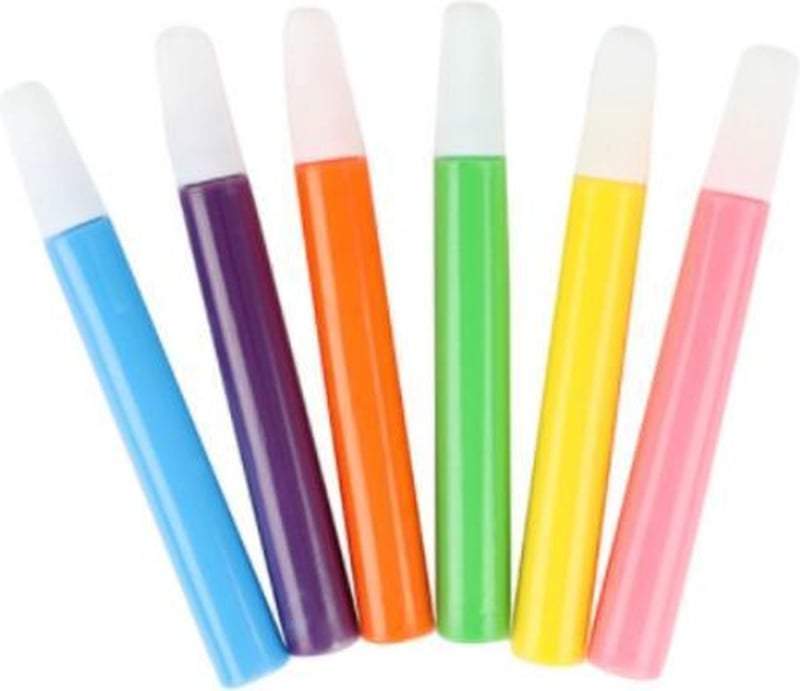 Toitoys-Textielstiften Tropical-6st op kaart-Multi Color