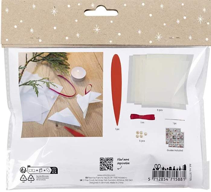 SES Creative- Mini Hobbyset Origami- Duiven/sterren