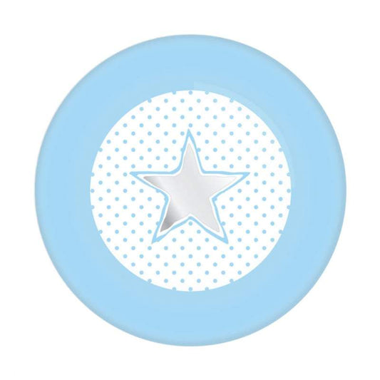 Jongens Bordjes Star / Hart blue 8 stuks-C-Blue