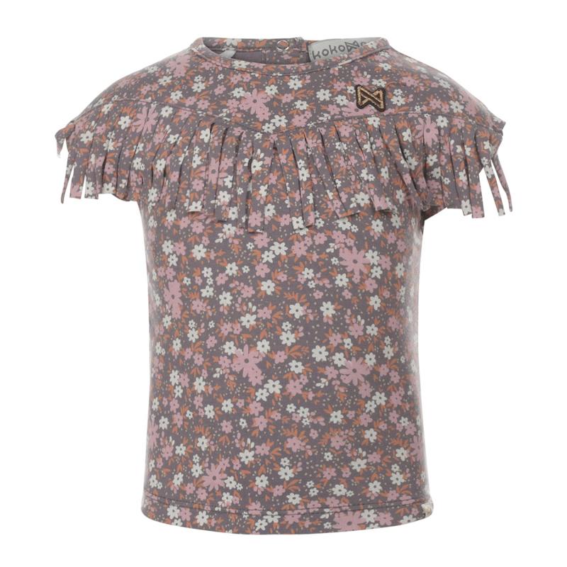 Koko Noko-Meisjes t-shirt ss-Grijs