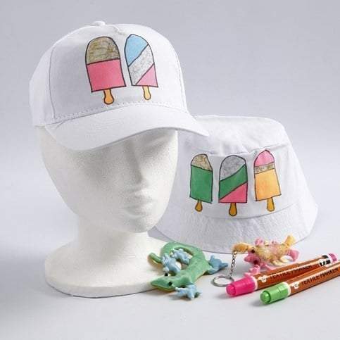 Creotime-Baseball cap, size 49= 5-56 cm, wit