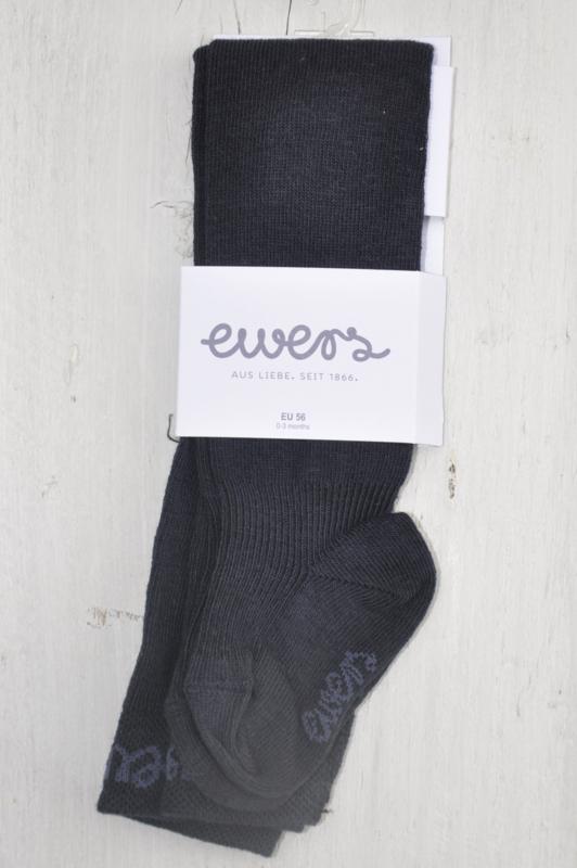 Eweres-Meisjes Maillot effen- Marine blauw