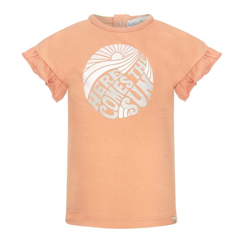 Koko Noko-Meisjes T-shirt ss-Faded oranje