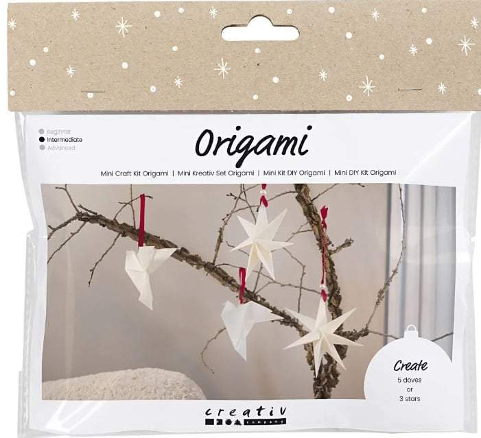 SES Creative- Mini Hobbyset Origami- Duiven/sterren