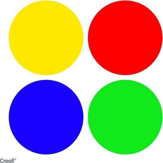 CW-Creall Vingerverf 4x125 gram-Multi Color