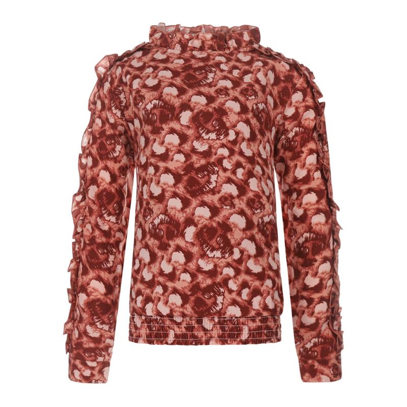 No Way Monday-Meisjes Blouse ls-Oud roze