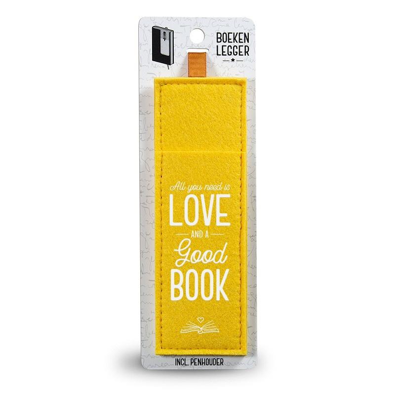 Miko- Boekenlegger - Love- Geel