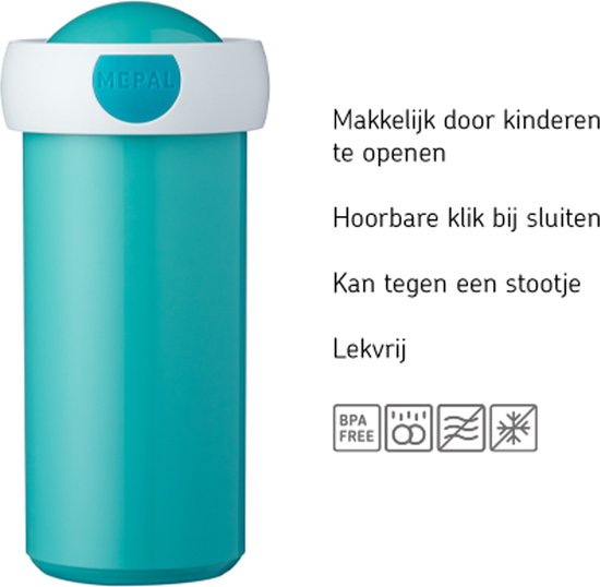 Mepal schoolbeker campus 300ml -flowers & butterfli-Roze