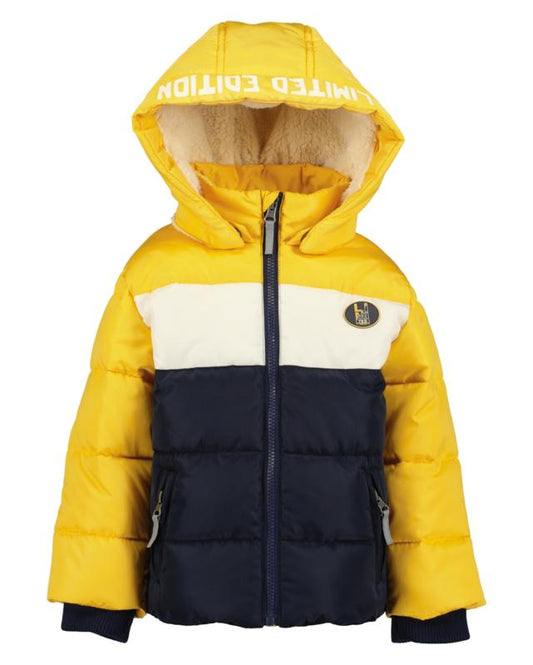 Blue Seven-Jongens winterjas, hoge hals-Nacht blauw