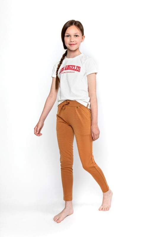 No Way Monday-Meisjes T-shirts ss- Gebroken wit