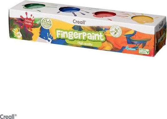 CW-Creall Vingerverf 4x125 gram-Multi Color