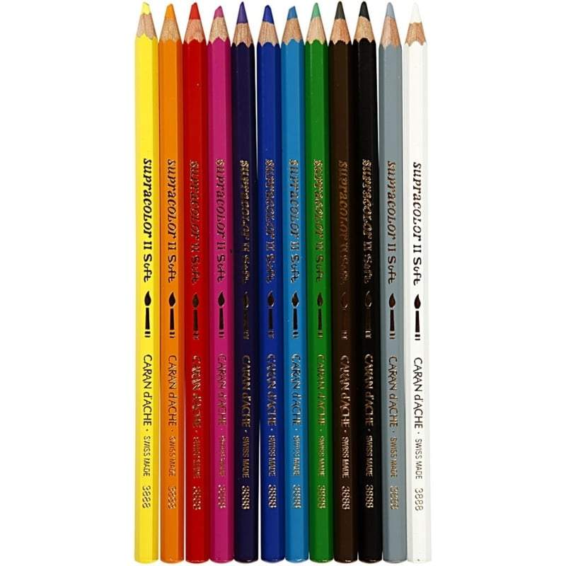 CARAN D' ACHE AQUARELPOTLODEN 12 stuks