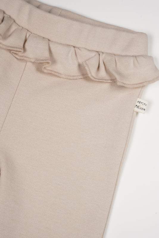 Petite Maison- Broek-Skyler met ruchesdetail-Bruin