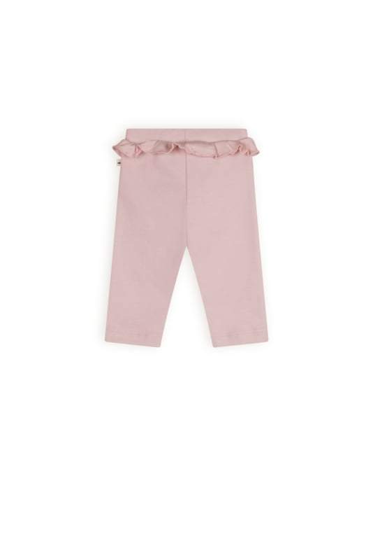 Petite Maison- Meisjes Broek-Skyler met ruchesdetail-Pastel roze