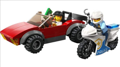 LEGO City Politie Achtervolging auto op politiemotor-60392-Multi Color