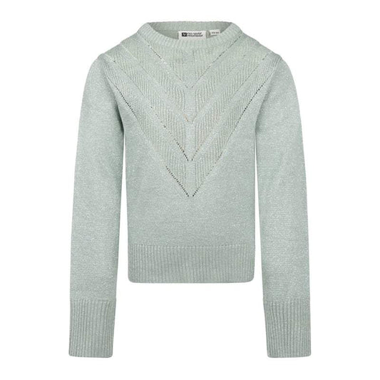 No Way Monday-Meisjes sweater ls-Sage