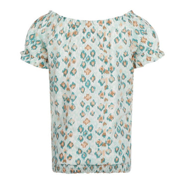 No Way Monday-Meisjes Blouse ss-Licht aqua