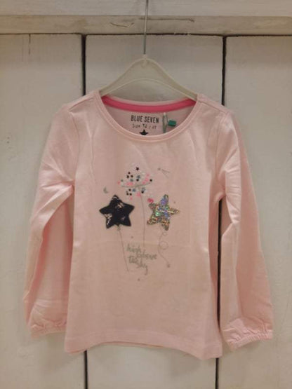 Blue Seven-Kids Meisjes T-shirt-Roze