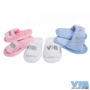 VIB-Girls Baby Slipper VIB' -Rose-silver