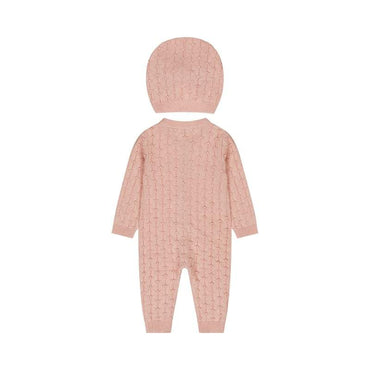 Dirkje-Meisjes babypakje  1pce met mutsje -Blushed pink