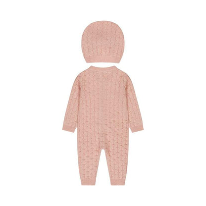 Dirkje-Meisjes babypakje  1pce met mutsje -Blushed pink