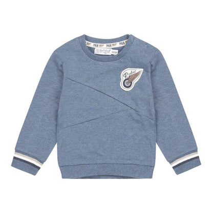 Dirkje-Jongens Sweater ls -Blue melee