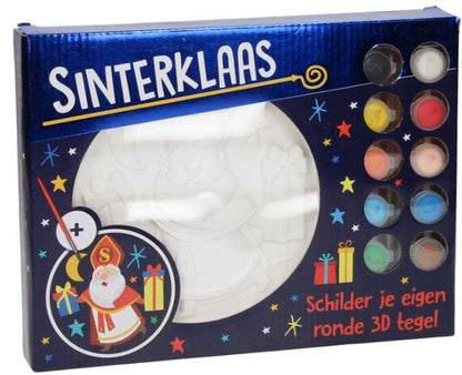 Sinterklaas schilder je eigen tegel