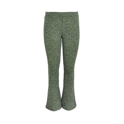 Lovestation22-Meisjes flare broek Myla -Groen