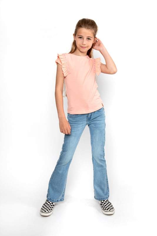 No Way Monday-Meisjes T-shirt ss-Roze