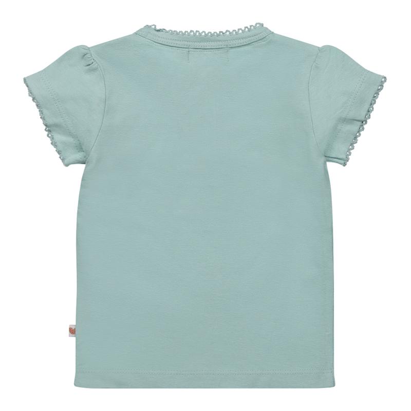 Dirkje-Meisjes T-shirt ls-Smokey aqua