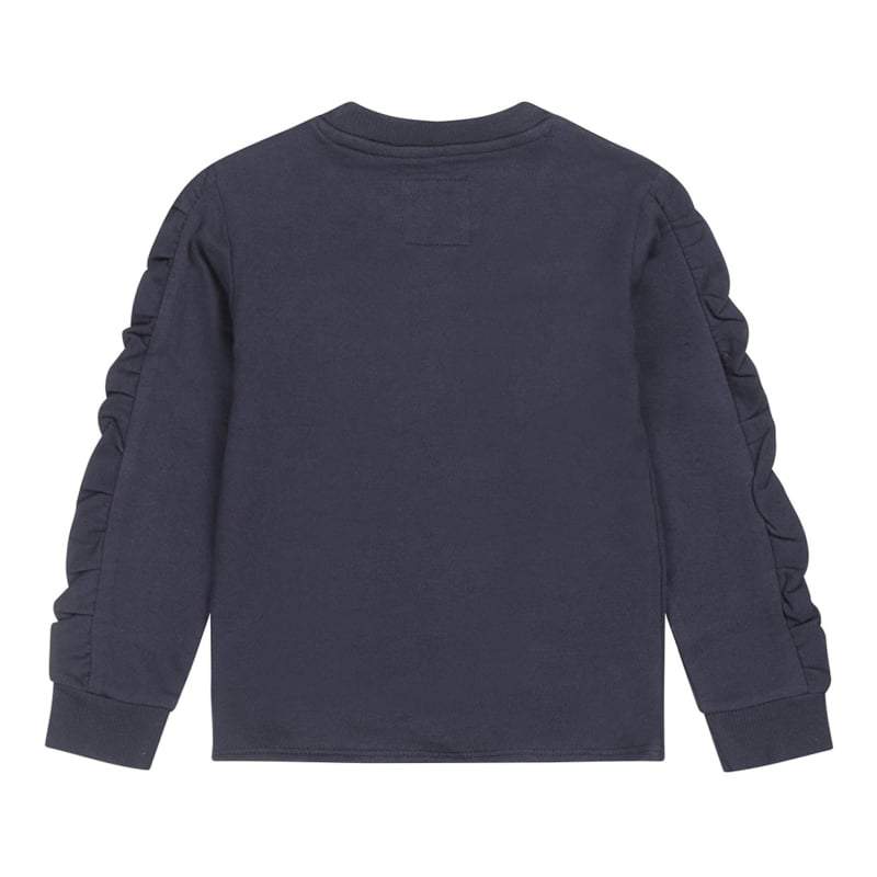 Koko Noko-Meisjes Sweater ls met ronde hals-Navy