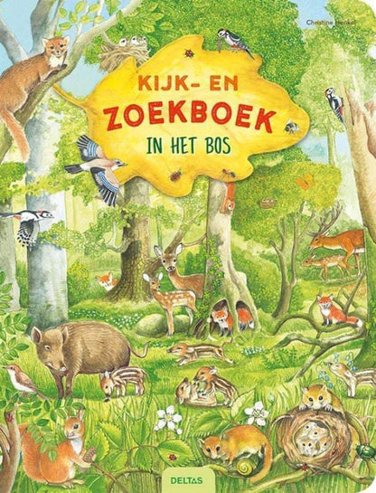 Deltas-Kijk- en zoekboek- In het bos-multi colour