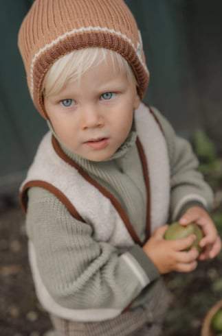 Little Dutch Jongens-Gebreide muts -Bruin