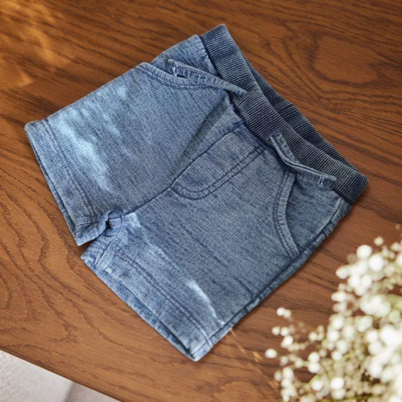 Dirkje-Baby korte broek -Blue jeans