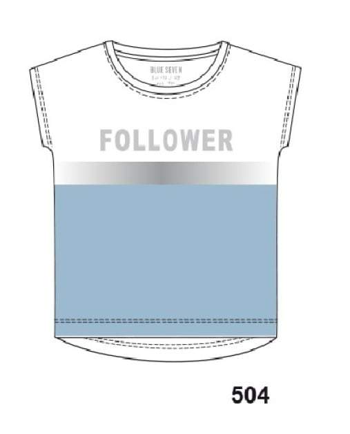 Blue seven-Meisjes t-shirt-UPDATE -Licht blauw