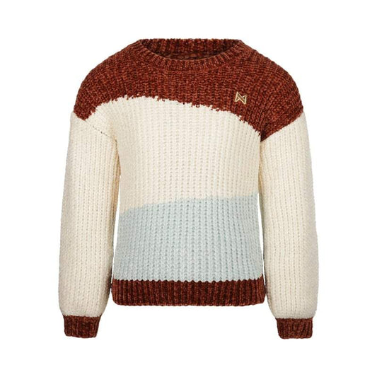 Koko Noko-Meisjes sweater verlaagde schouder-Cognac