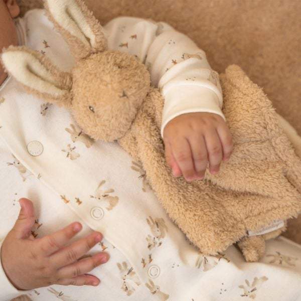 Little Dutch-Knuffeldoekje konijn Baby Bunny-Beige