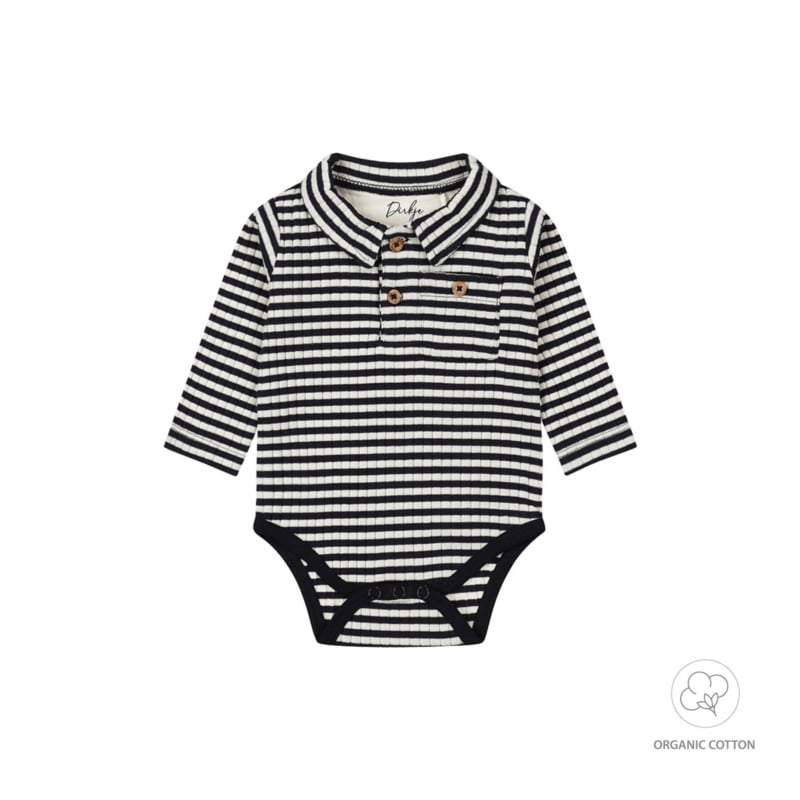 Dirkje-Baby jongens romper ls organic cotton-Navy