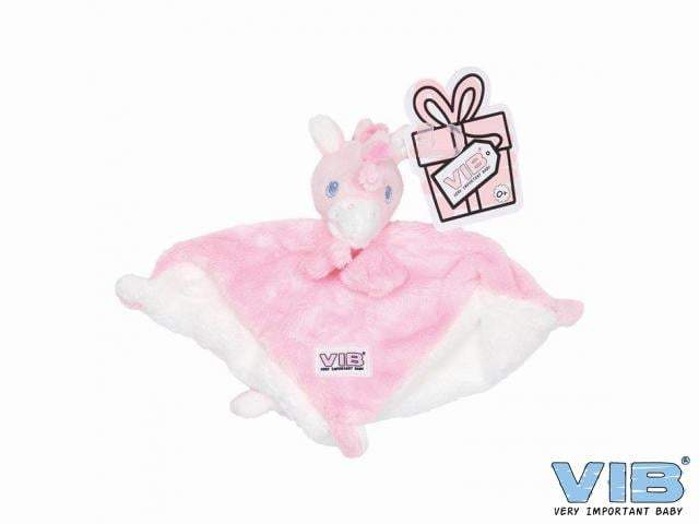 VIB- Pluche Knuffeldoekje Unicorn-Roze