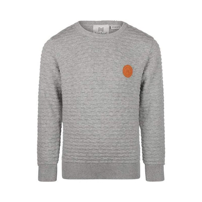 Koko Noko-Jongens Sweater met ronde hals-Grijs