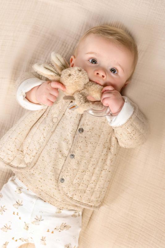 Little Dutch-Vest omkeerbaar- Bunny-Zand