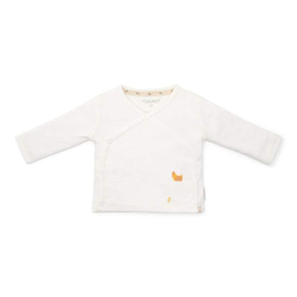 Little Dutch-T-shirt overslag lange mouw- Off White