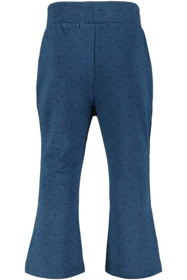 4President-Meisjes broek flair Klara- Blauw wing teal Aop