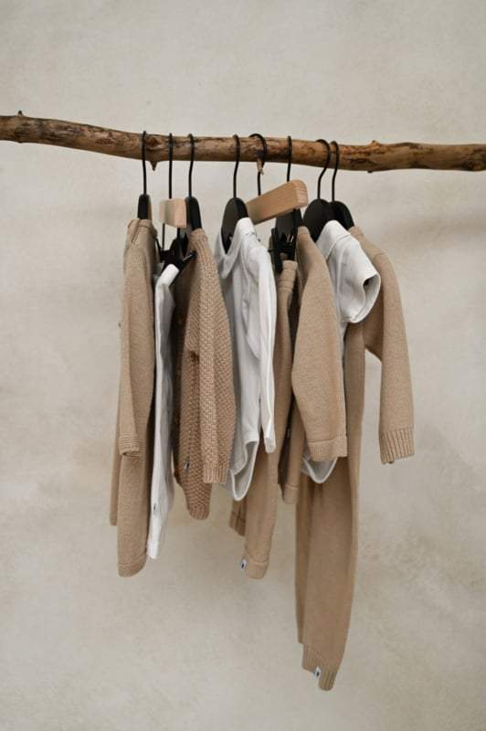 Klein Baby-T-Shirt lange mouw-Filipe beige