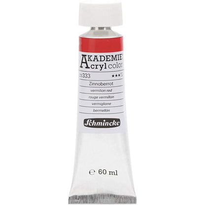 Acryl color-vermilion red (333)-transparent, extr. fade resistant, 60ml-Schmincke AKADEMIE