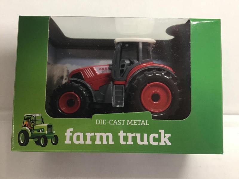 John Toy-CW-Farm Masters Die-Cast tractor pull-back-Meerdere kleuren