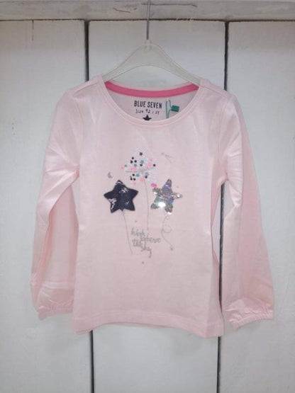 Blue Seven-Kids Meisjes T-shirt-Roze