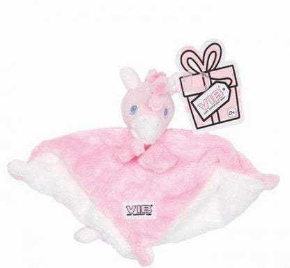 VIB- Pluche Knuffeldoekje Unicorn-Roze