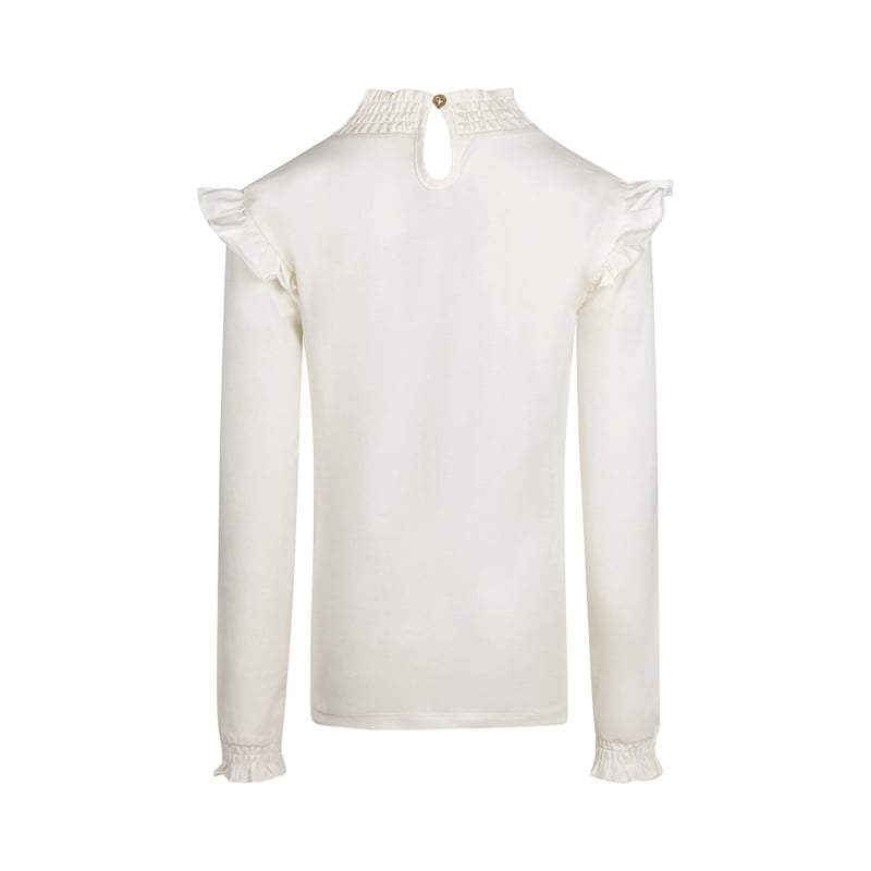 No Way Monday-Meisjes T-shirt ls-Off White