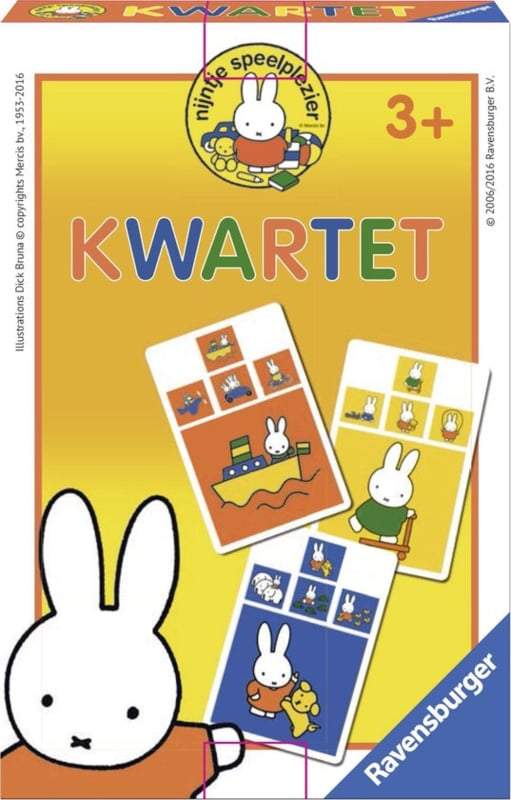 Ravensburger- nijntje ontdekt de wereld kwartet-Wit